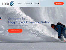 Tablet Screenshot of foggtravelinsurance.com